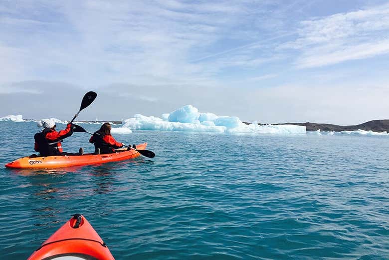 Kayak tour of Jökulsárlón