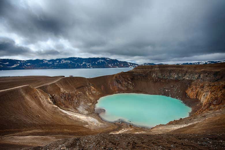 Spectacular views over Askja Volcano