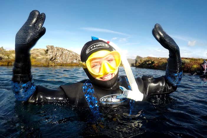 Enjoying snorkeling!