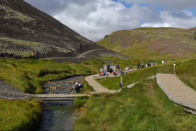 Ready to hike to the Reykjadalur Geothermal Valley?