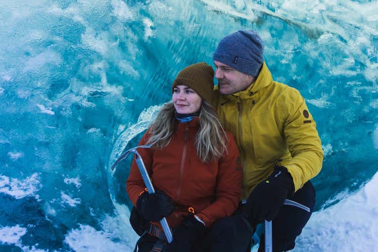 Exploring the Blue Ice Cave